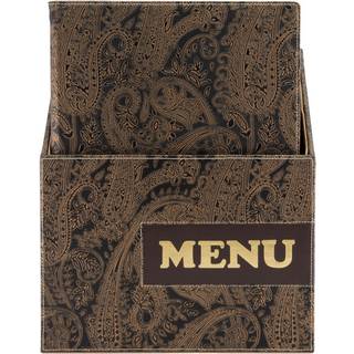 Securit Paisley Design 10 x A4 menuomslag i opbevaringsboks