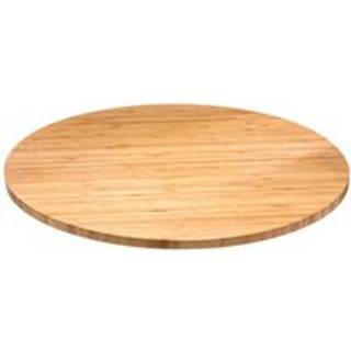 Drejefad af bambus - Natur - 50cm x 50cm x 2,6cm - Adeline