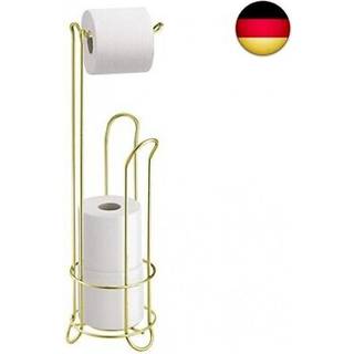 Toiletrulleholder til gulv - gylden