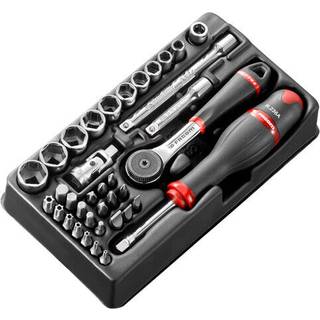 Socket &amp; bit set Facom MOD.R161-66; 37 stk.