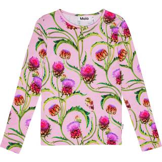 Molo GOTS Rose Langærmet T-shirt Artichoke Glow 104cm  Lyserød  104 cm  kvinde
