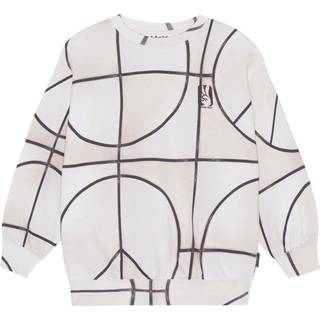 Molo GOTS Monti Sweatshirt Basket Neutral 116 cm Creme 116 cm mand