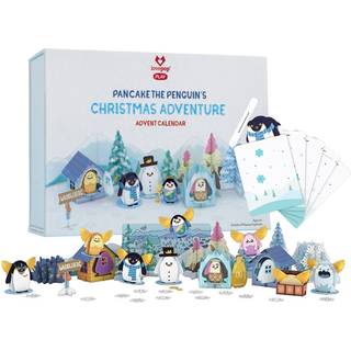 LovePop Christmas Pop -Up adventskalender til b?rn - 3D lyk?nskningskort til s?ndatter niese nev? - Pandekage Penguin's Christmas Adventure - 25