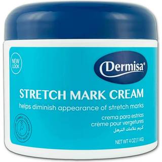 Dermisa Stretch Mark Cream | Indeholder Kakaosm?r Vitamin E Kollagen & Elastin | 4 OZ | Pakke med 1