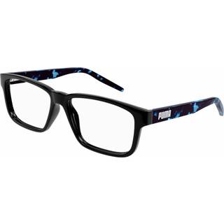 Puma PJ0046O 008 Optiske stel Acetat Sort Transparent Firkantet