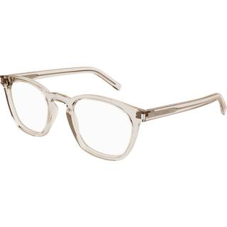 SAINT LAURENT Unisex SAINT LAURENT SL 28 OPT 004 Optiske stel Acetat Beige Transparent Rund
