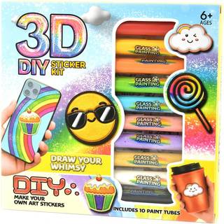 Robetoy 3D DIY Klistermærkesæt Penne 10 Stk.