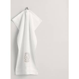 Gant Home Crest Håndklæde 50x70 Cm t - Håndklæder & Badelagner Bomuld Hvid - 852012503-110