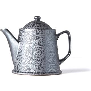 Japansk Keramik Tekande 400ml Black Scroll