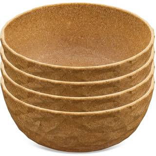 Koziol Club skål Ø16,2 cm 4-pak Nature wood