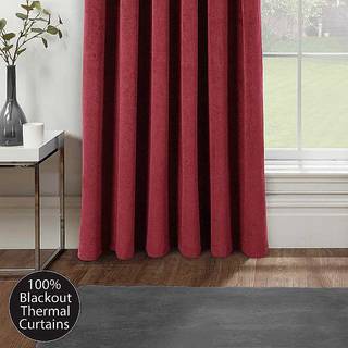 Enhanced Living Enhanced Living Red Thermal Blackout Singl Curtain