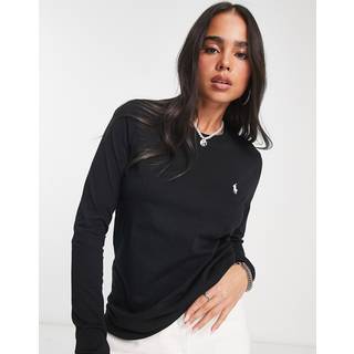 Polo Ralph Lauren - Sort - Newlsrltpp-Long Sleeve-T-Shirt - Medium