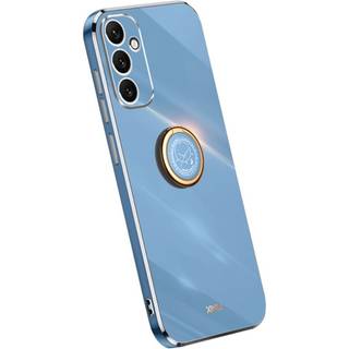 SKALO Samsung A34 5G XINLI TPU Cover med ring - Blå