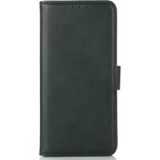 iPhone 14 Plus Kunst Læder Flip Cover m. Kortholder - Grøn