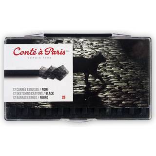 Fortsat? Paris 12 tæller 2b skitsende farveblyanter sæt sort