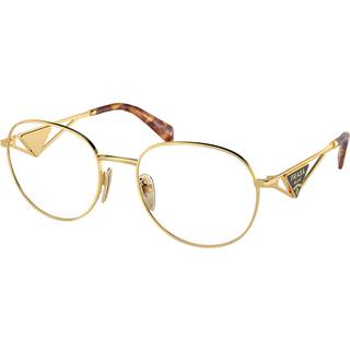 Prada Kvinde PR A50V 5AK1O1 Optiske stel Metal Guld Transparent Rund Normal