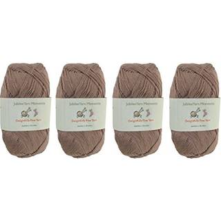 Jubileeyarn dejligt fint garn - 50g/skein blonder bambus - kaffeelsker - 4 Skeins