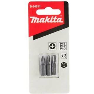 Makita Bitssæt 3 Dele Ph 1,2,3-25mm - B-24511