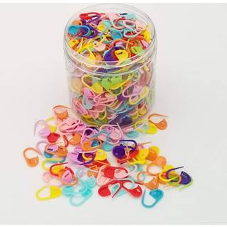 Otylzto 500pcs forskellige farver Sikkerhedsn?l Hurtige l?sesting mark?rer Strikmark?rer H?klet mark?rer L?sestingmark?rer Strikpladsmark?rer Sti