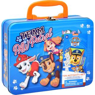 Paw Patrol Coloring and Activity Tin Box inkluderer mark?rer klisterm?rker Mess Free Crafts Color Kit i tinboks til sm?b?rn drenge og b?rn