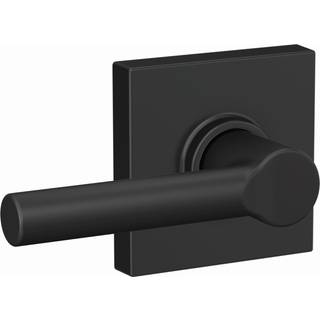 Schlage F10 BRW 622 Col Broadway Lever med Collins Trim Hall & Closet Passage Door Lock Matte sort