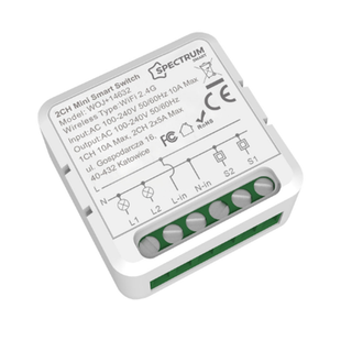 MINI SMART SWITCH DUAL-ZONE 5A/10A WI-FI/BLUETOOTH