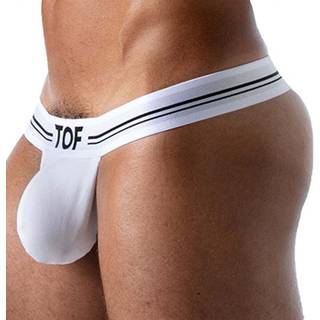 TOF Paris French Cotton Backless Thong - White
