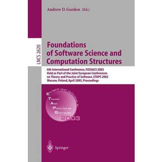 Foundations of Software Science and Computational Structures
