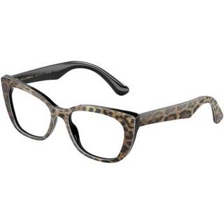 Dolce & Gabbana Børn DX3357 3163 Optiske stel Acetat Sort Transparent Cat Eye Normal