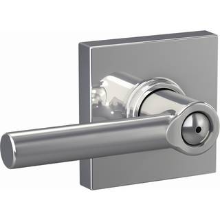 Schlage F40 BRW 625 Col Broadway Lever med Collins Trim Bed & Bath Privacy Door Lock Bright Chrome