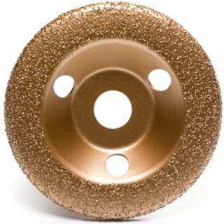 Carbide slibeskive til vinkelsliber, buet, Ø125 mm, korn 36 - huldiameter 22,2 mm