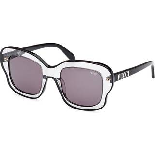 Emilio Pucci Kvinde EP0220 20A Solbriller Acetat Grå Grå Firkantet Normal