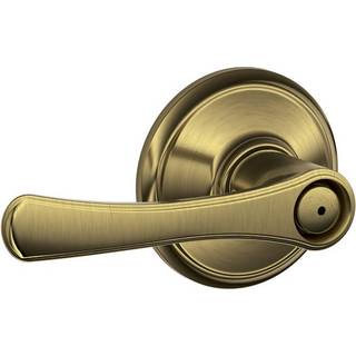 Schlage F40 VLA 609 16-080 10-027 134 N N SL Avila Bed and Bath Lever Antik messing