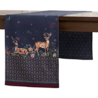 Maison D 'Hermine Tablerunners 100% Cotton Table Runner Decorative Table Cover for Home Kitchen Dining Parties Christmas Joy (Double Layer) - Tha