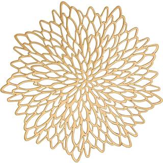 Xmkuwa placemats 15 tommer presset vinyl rundbordskammerater til spisebord sæt med 6 vaskbart og aftørret køkkenplads til ferie bryllupsmiddagsbo