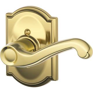 Flair h?jreh?ndet h?ndtag med Camelot trim ikke-drejende l?s lys messing (F170 FLA 605 CAM RH)