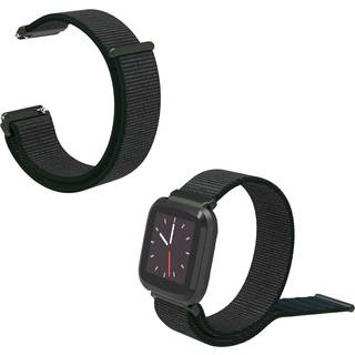 Fitbit Versa Lite velcro urrem - Sort-grøn