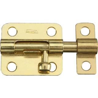 National Hardware N151-480 V834 Barrel Bolt i messing 2-1/2 tommer