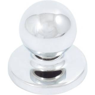 Stone Harbour Hardware Die-Cast Round Bi-Fold Door Knob 1-1/4 inches med 1-3/4 """" Bagplade poleret krom