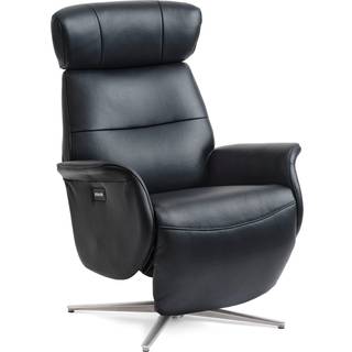 Alexandra Lænestol 2 motorer - Sort læder