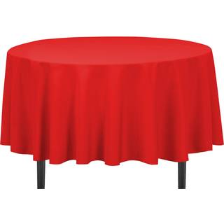LINESTERABLOTH 90-tommer rund polyester dug r?d