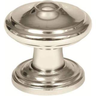 Amerock | Kabinetsknap | Poleret nikkel | 1-1/4 tommer (32 mm) diameter | Revitalize | 1 pakke | Skuffeknap | Skabshardware
