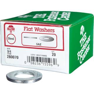 Hillman Group 280070 3/4-tommer fladskive 20-Pack No Size Steel