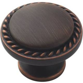 Amerock | Kabinetsknap | Olie gnidet bronze | 1-3/16 tommer (30 mm) diameter | Hver dag arv | 1 pakke | Skuffeknap | Skabshardware