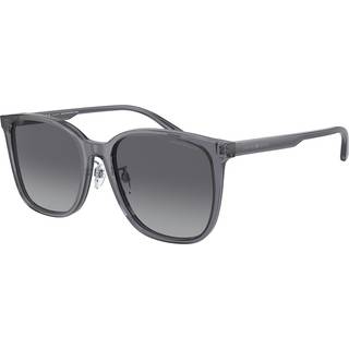 Emporio Armani EA4206D Asian Fit Polarized 5029T3 57 Solbriller Mænd Grå - Shiny Transparent Grey - 57mm