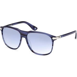 BMW BW0036 92W 58 Solbriller Mænd Blue - Striped Blue - 58mm
