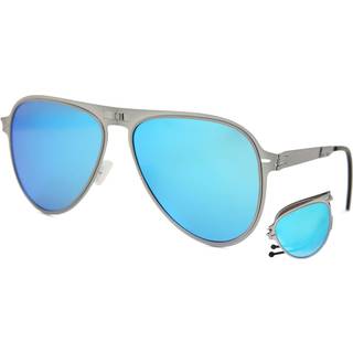 ROAV Galaxy 8101 Atlas Folding Silver Polarized 11.63 59 Solbriller Mænd Black - Brush Silver - 59mm