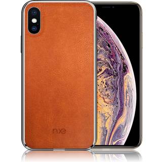 NXE iPhone Xs Max beskyttelsesetui med unikt læder - Brun