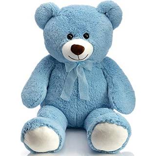 Hollyhome Teddy Bear Plush Giant Teddy Bears Fyldte dyr Teddy Bear Love 36 Inch Blue