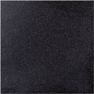 Bügelbogen für eigene Motive schwarz glitter 15x18,5cm - Schwarz